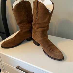 Men's Rujo Brown Suede Western Boots